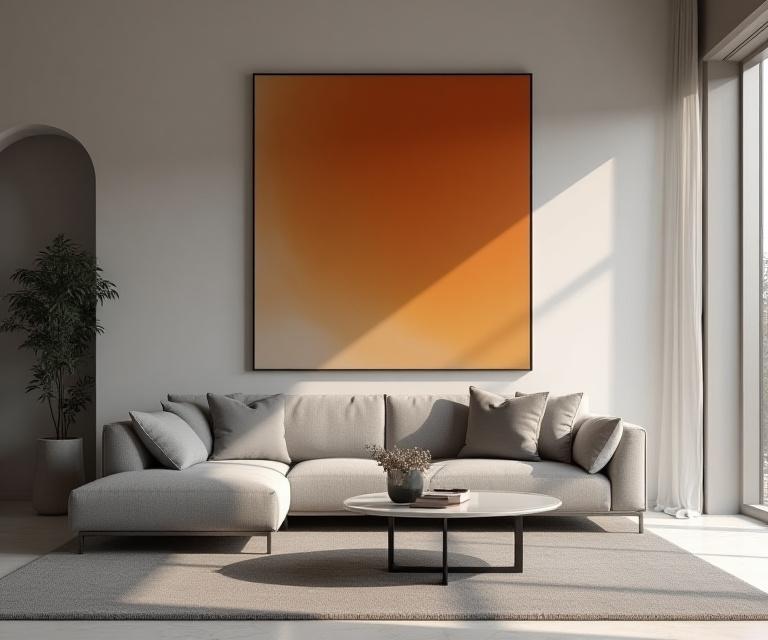 Modern minimalist living room